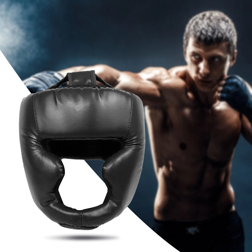 Boxing Headgear Protective PU Helmet for Adult Kids Muay Thai Martial Taekwondo W/mask for Wrestling Boxing Protective Equipment