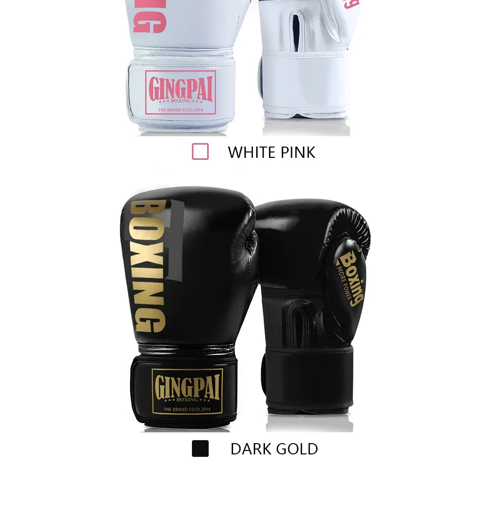 GINGPAI MMA Boxing Gloves – Muay Thai Sandbag Gloves for Training & Fighting