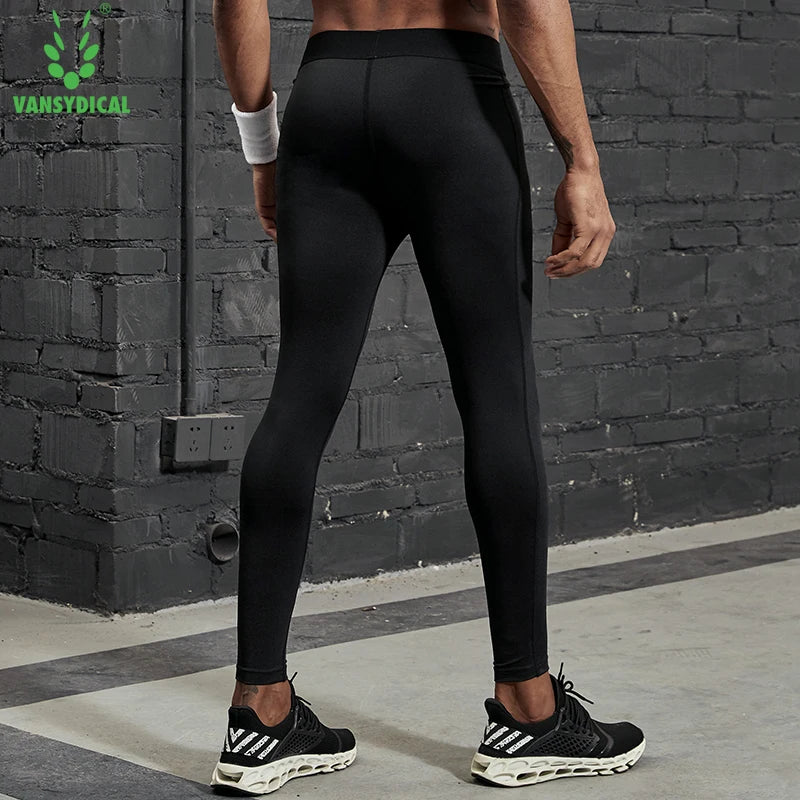 Elastic Waist Compression Leggings for Athletic Performance