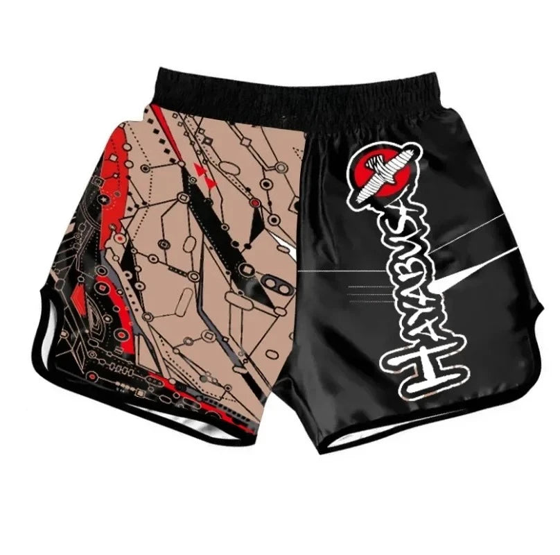 Summer Men's Boxing Shorts Training Fighting Sanda Martial Arts Gym Muay Thai Fitness Shorts