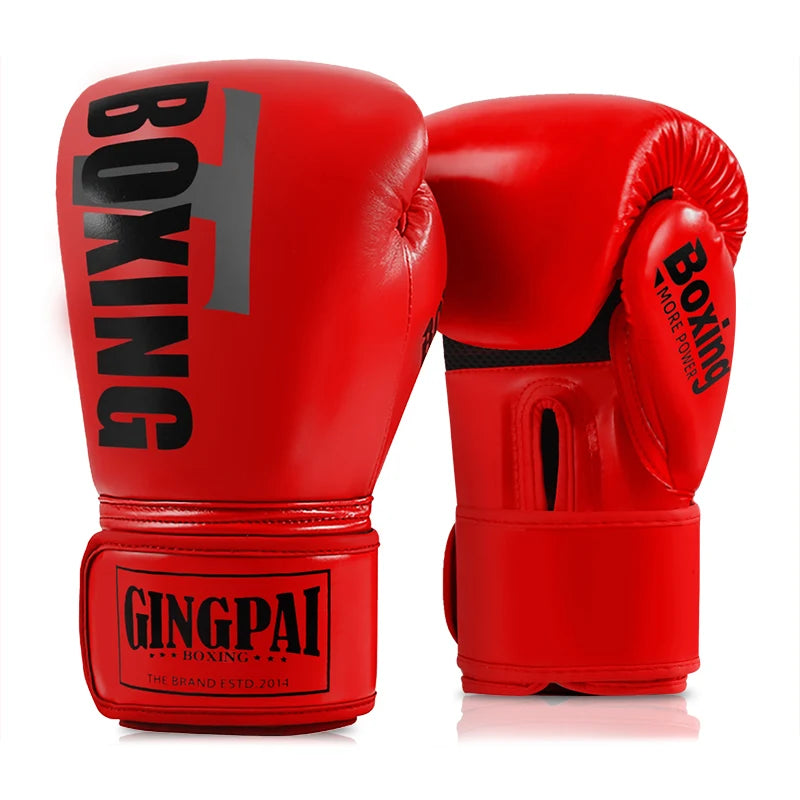 GINGPAI MMA Boxing Gloves – Muay Thai Sandbag Gloves for Training & Fighting