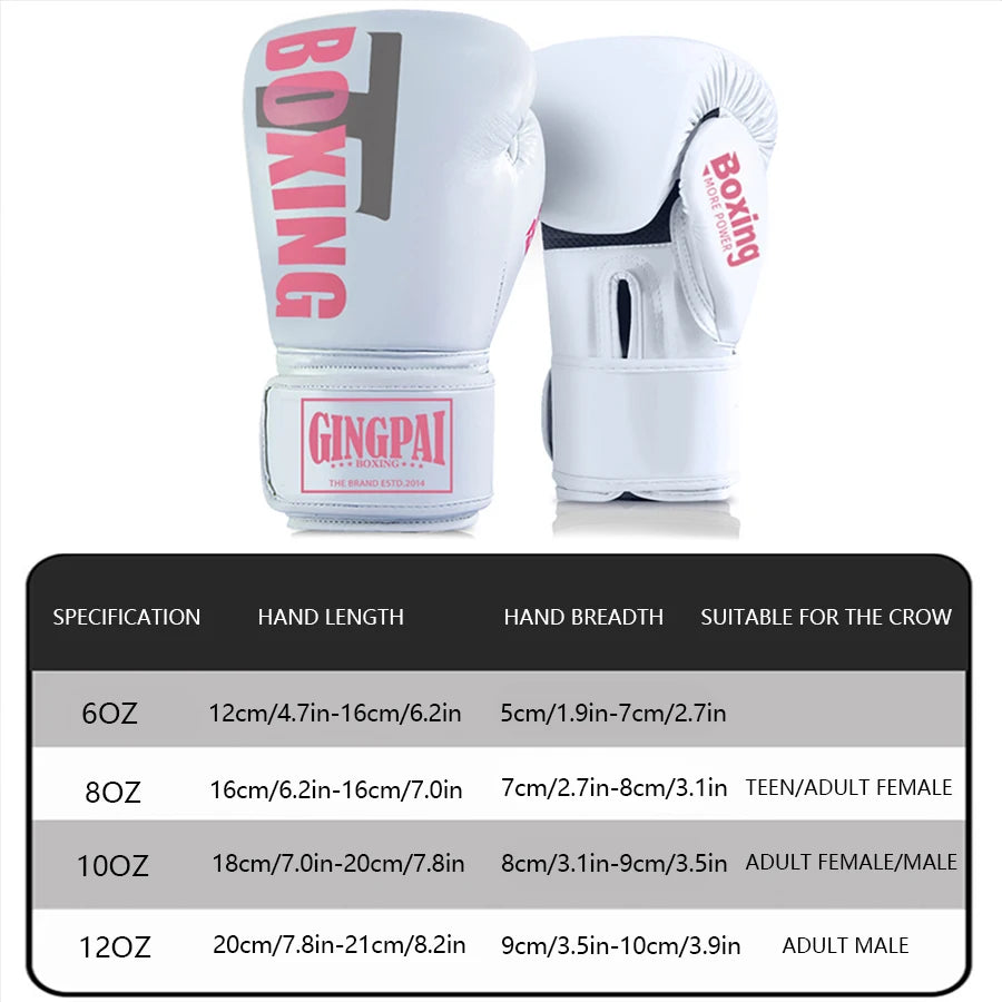 GINGPAI MMA Boxing Gloves – Muay Thai Sandbag Gloves for Training & Fighting