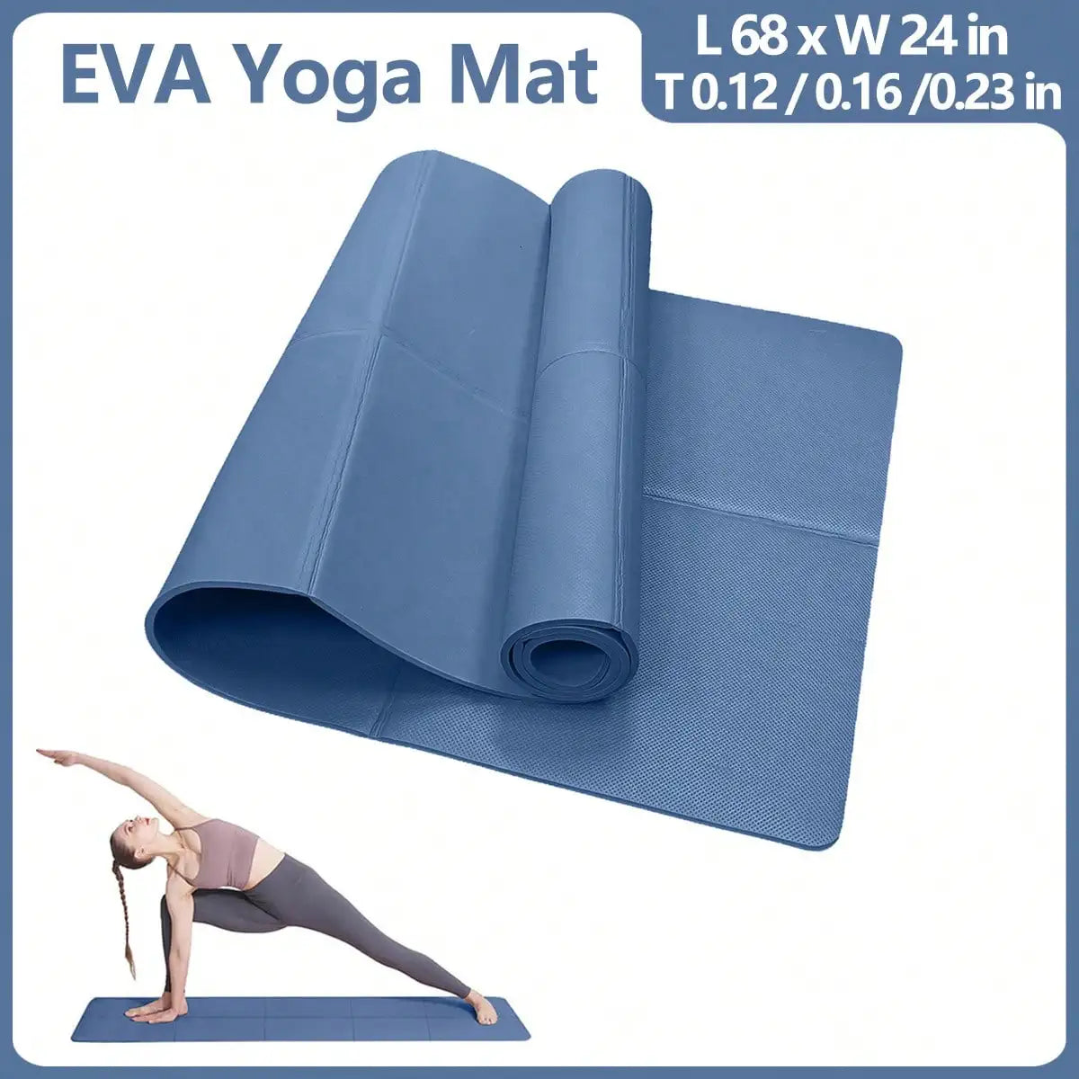 Portable Fitness Mat – Non-Slip Surface for Yoga and Home Exercise