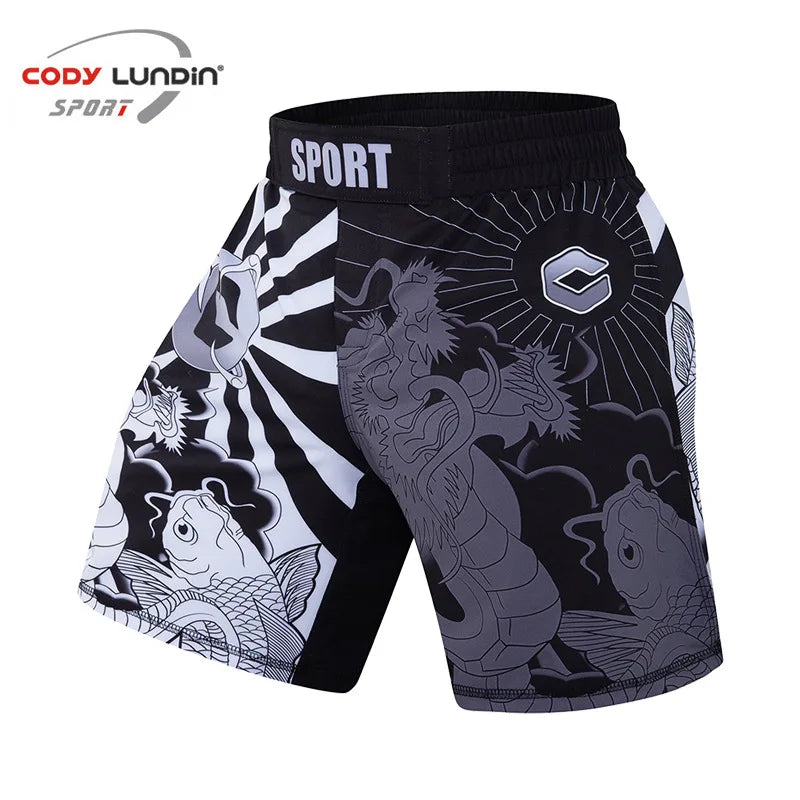 MMA Fight Shorts Boxing Sport Clothing Men Rashguard Muay Thai Mma shorts Fight Wear Bjj Jiu Jitsu Grappling Running Short Pants