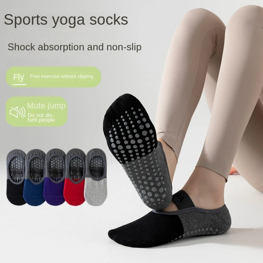 Barefoot Exercise Socks Anti-Slip Grip and Plain Yoga Socks