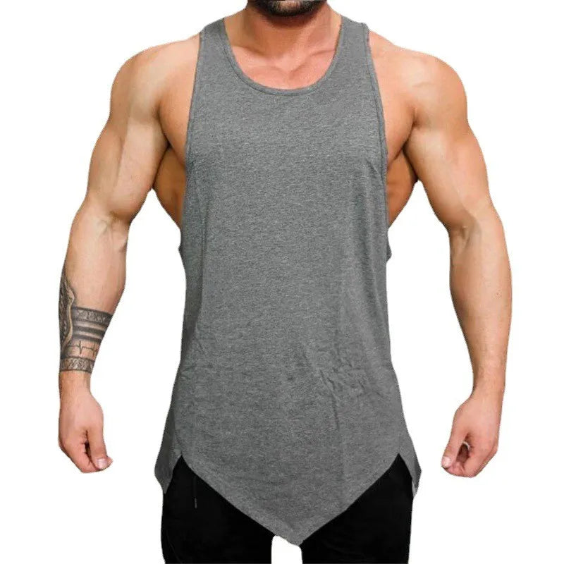 Summer Cotton Muscle Tank Sleeveless Bodybuilding Shirt