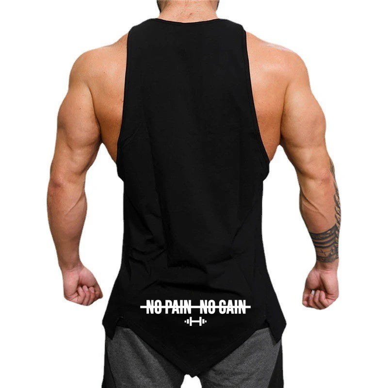 Summer Cotton Muscle Tank Sleeveless Bodybuilding Shirt