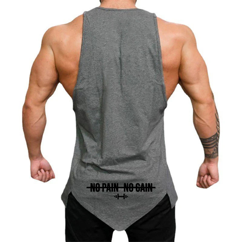Summer Cotton Muscle Tank Sleeveless Bodybuilding Shirt