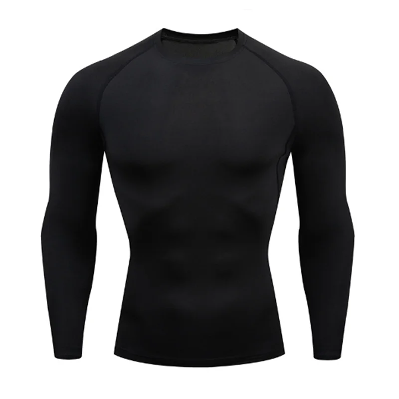 Men’s Long Sleeve Base Layer Quick-Dry Compression Training Set