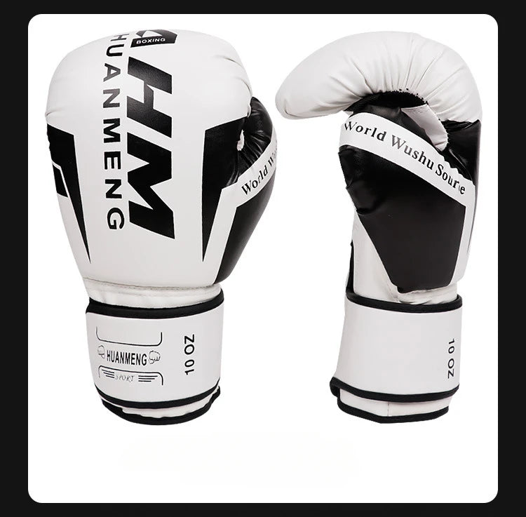 Boxing Gloves Sparring Gloves for Men PU Leather Sandbag Bag Muay Thai Fighting Combat Adult Muay Thai Competition Glove