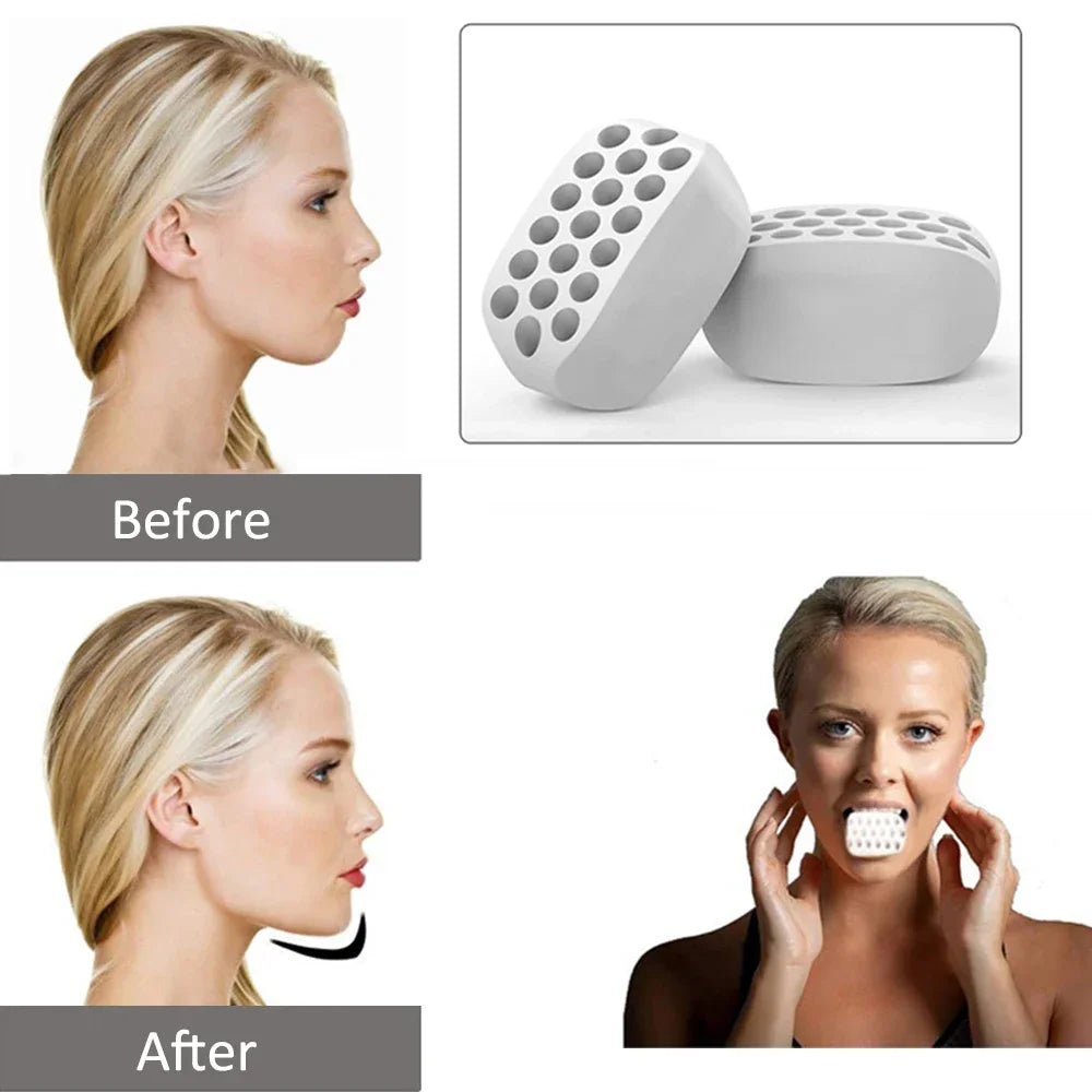 Jaw Exerciser Silicone Fitness Ball for Neck Muscle Training
