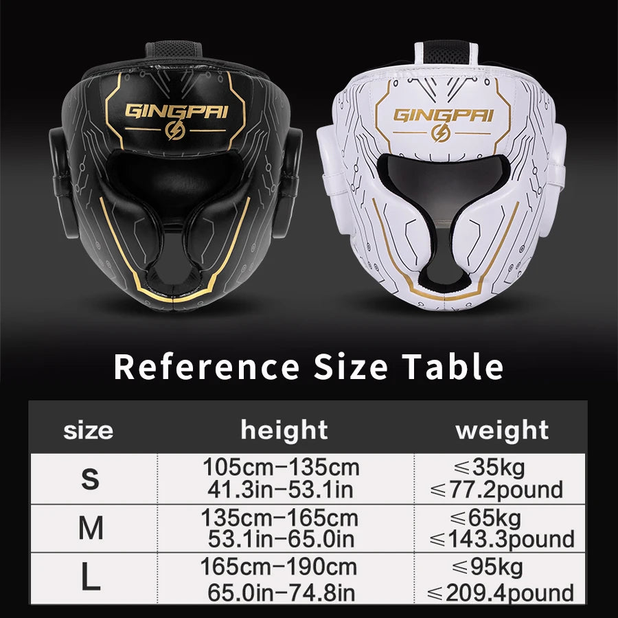 GINGPAI Head Protectors – Boxing & MMA Helmets for Competition & Training