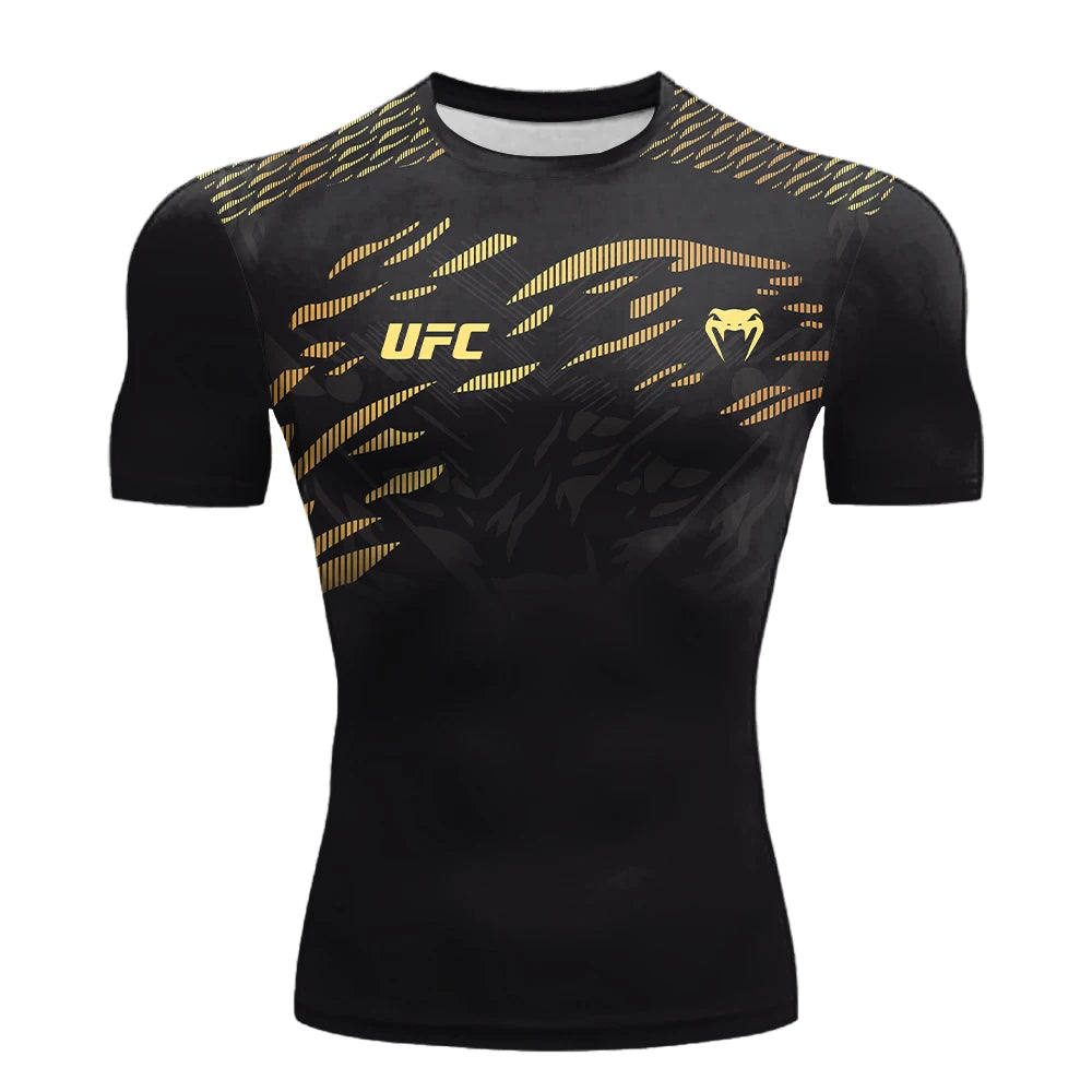 UFC Sports T-Shirt Men's Breathable Boxing & Fighting Tee