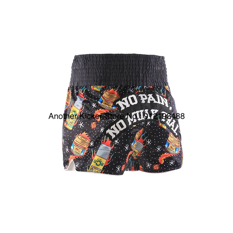 Muay Thai Shorts 2025 New Thai Boxing Shorts Women Men Child Patchwork Kickboxing Training Pants Gym MMA Martial Arts Fight Gear