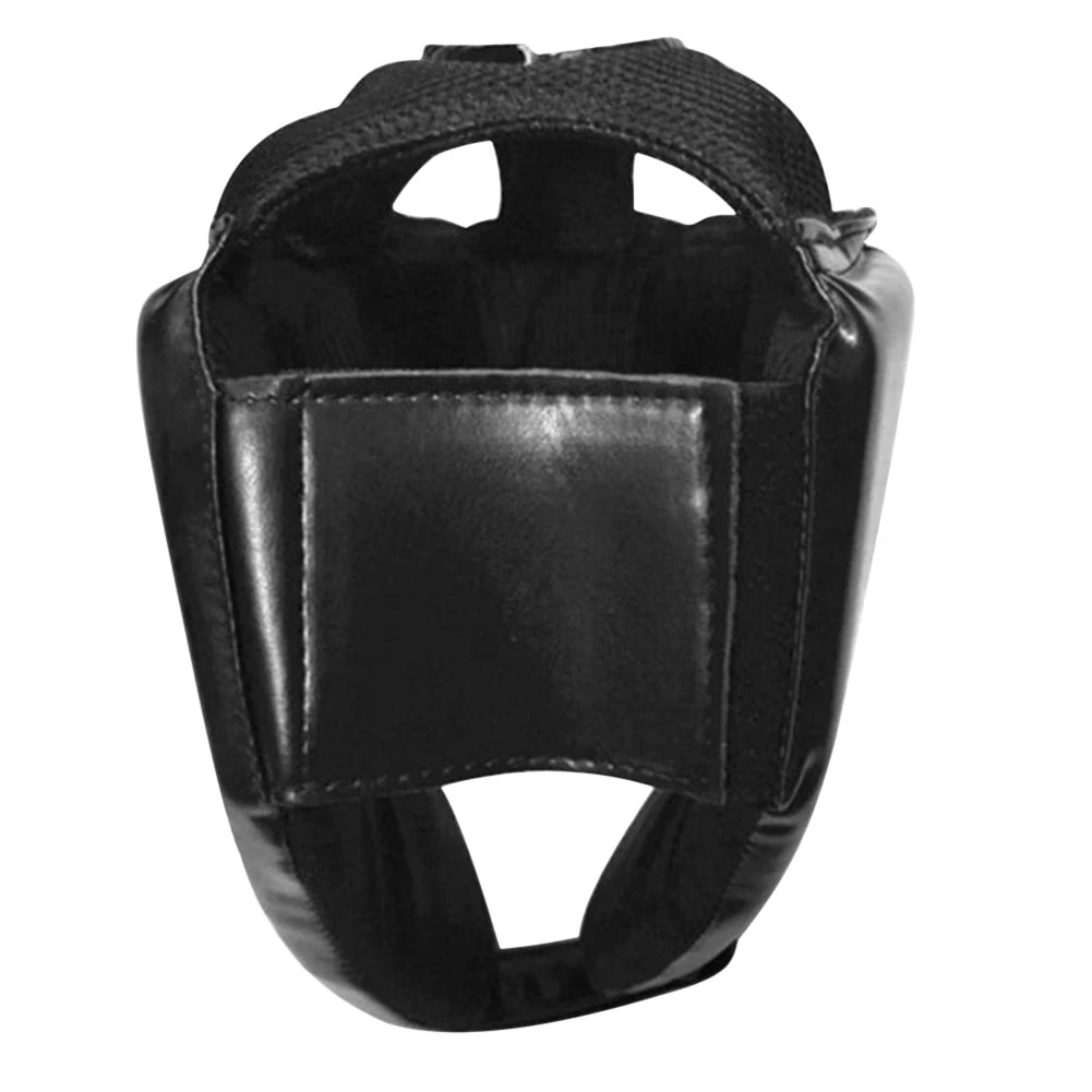 Adjustable Boxing Head Guard for Sparring & Training | PU Leather Protective Gear