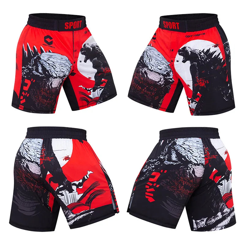 MMA Fight Shorts Boxing Sport Clothing Men Rashguard Muay Thai Mma shorts Fight Wear Bjj Jiu Jitsu Grappling Running Short Pants
