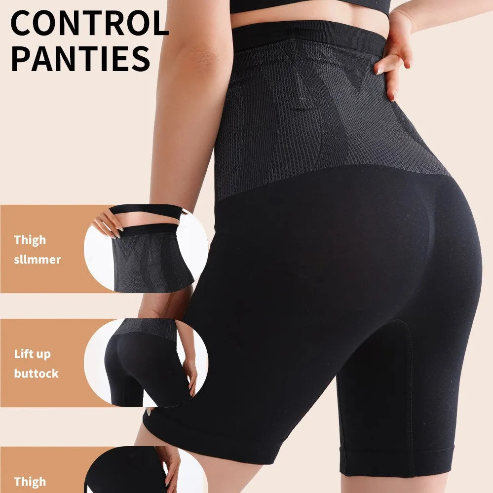 Women High-Waisted Shaping Pants – Seamless Tummy Slimming & Body Contouring