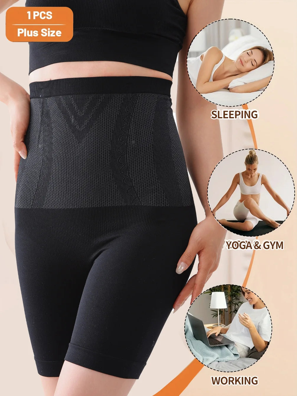 Women High-Waisted Shaping Pants – Seamless Tummy Slimming & Body Contouring