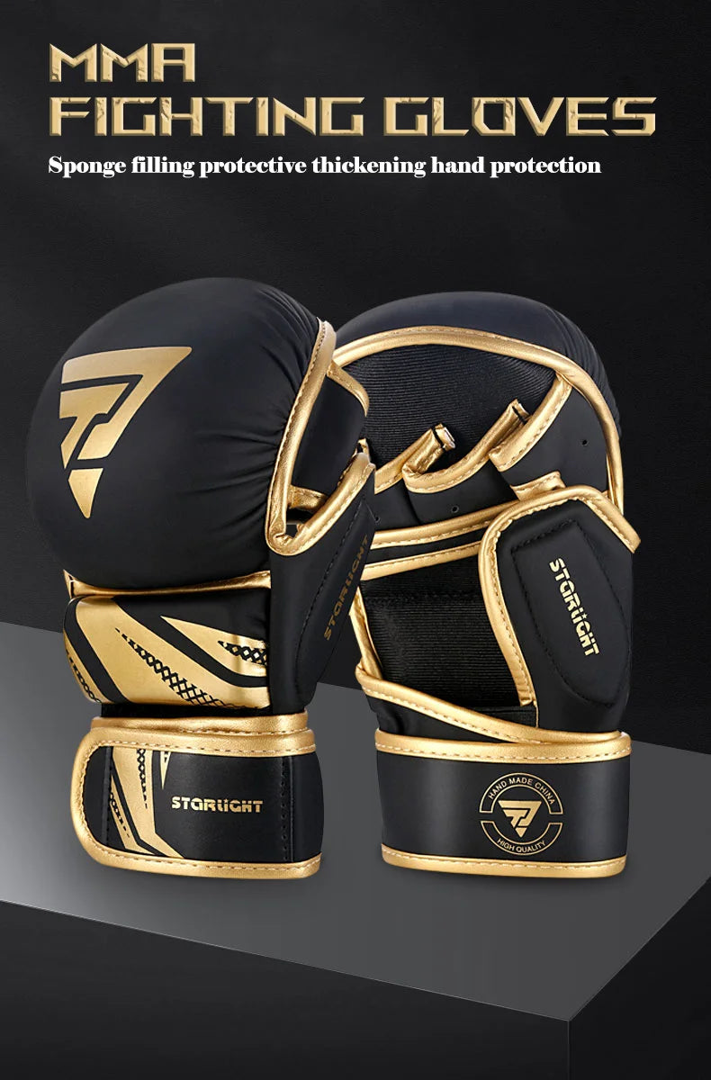 Professional MMA PU Leather Boxing Gloves
