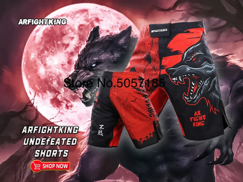 MMA Shorts Jiu Jitsu Muay Thai Pants Men's Fight Shorts Martial Arts BJJ Grappling Kickboxing Fighting Boxing Training Trunks