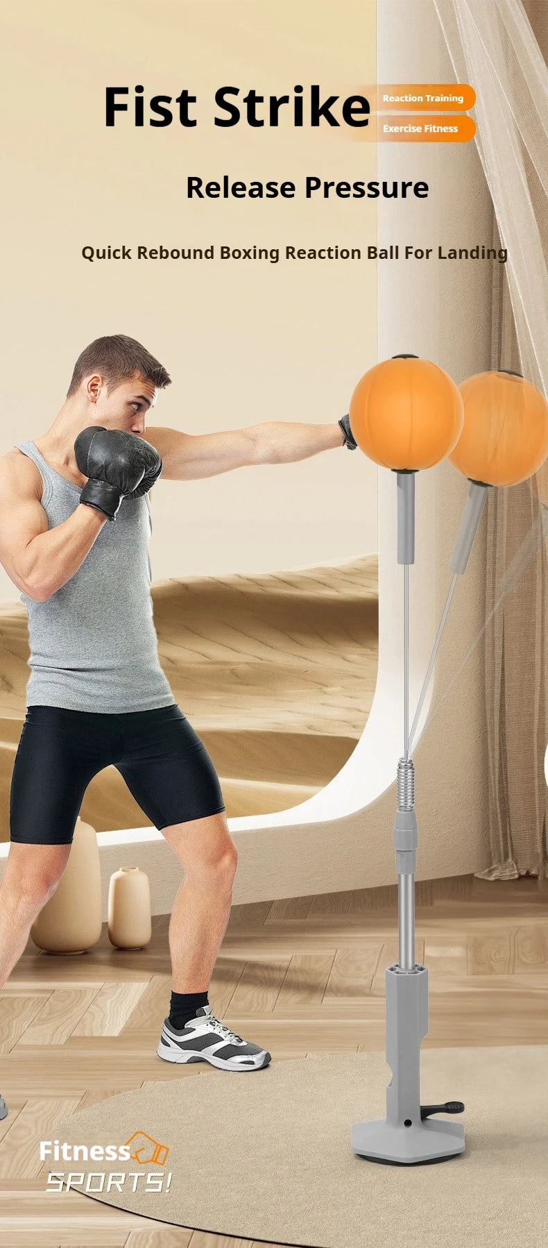 Lightweight Home Boxing Speed Bag Suction Cup Boxing Reflex Bag for Teens & Adults for Reaction & Agility Training Stress Relief