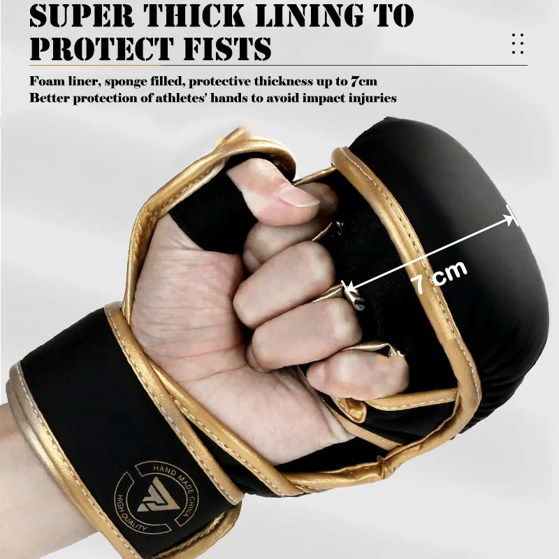 Professional MMA PU Leather Boxing Gloves