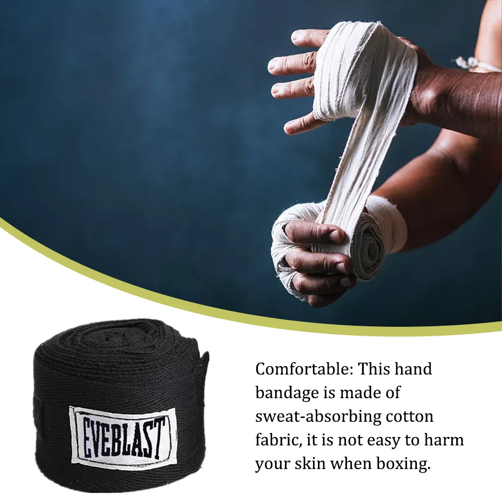 Everlast Cotton Boxing Bandages Soft Elastic Hand Wraps for Boxing, & Karate