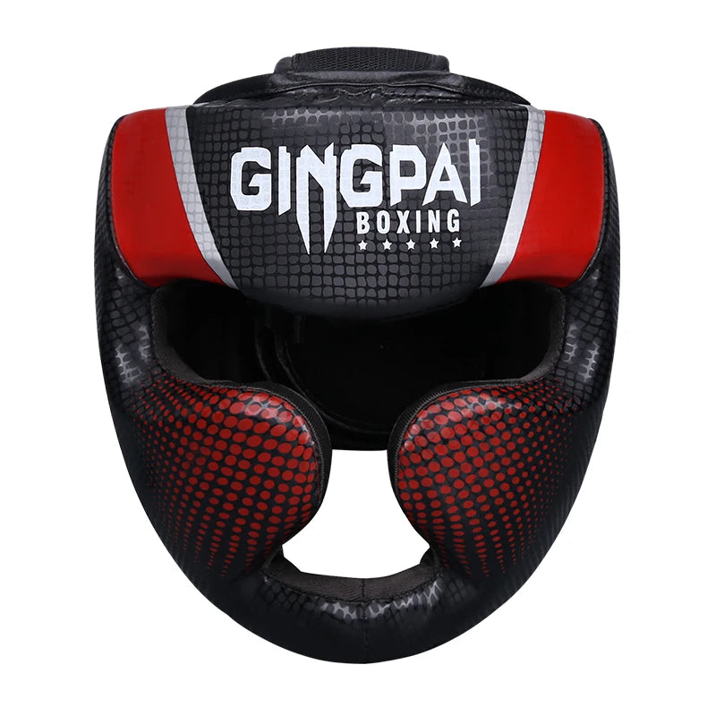 Gingpai Boxing Full-Face Safety Helmet for Muay Thai & MMA Training