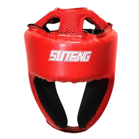 Adjustable Boxing Head Guard for Sparring & Training | PU Leather Protective Gear