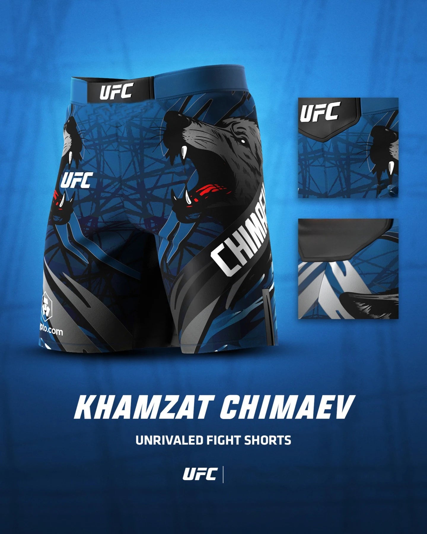 UFC Khamzat_Chimaev Event Shorts Men's Fitness Training Sports Shorts Loose Breathable Quick Drying Comfortable Running Shorts ﻿