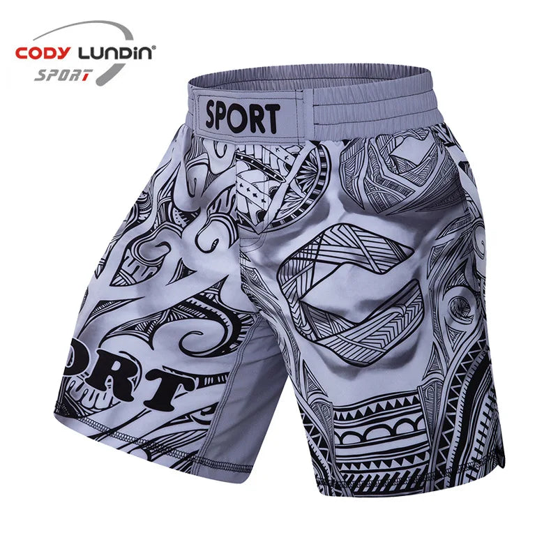 MMA Fight Shorts Boxing Sport Clothing Men Rashguard Muay Thai Mma shorts Fight Wear Bjj Jiu Jitsu Grappling Running Short Pants