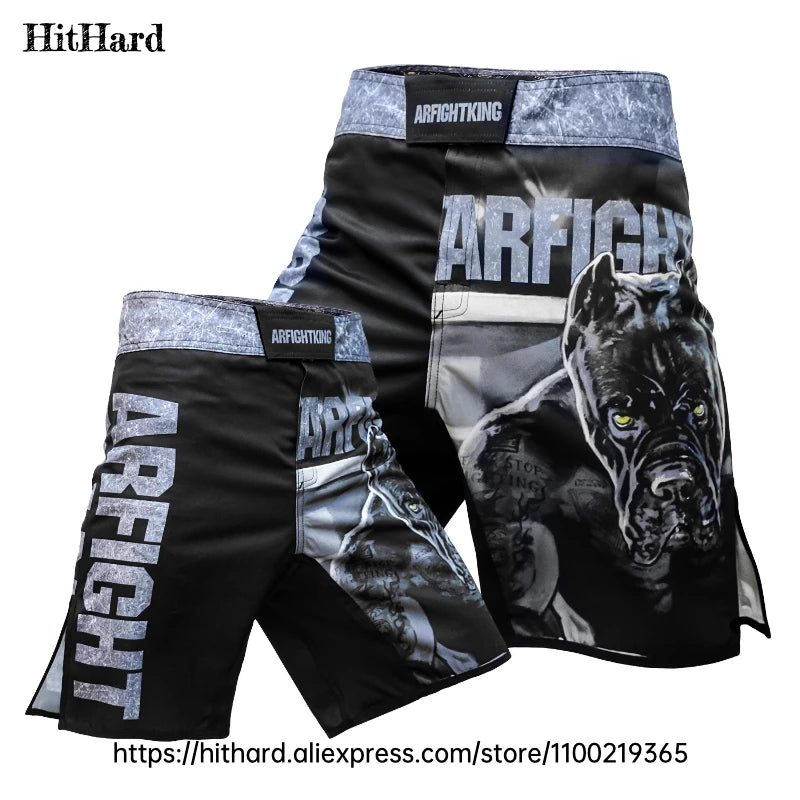 Tiger MMA Shorts BJJ Crossfit Wrestling Grappling Shorts Jiujitsu Martial Arts Combat Clothing Men Women Kickboxing Boxing Pants