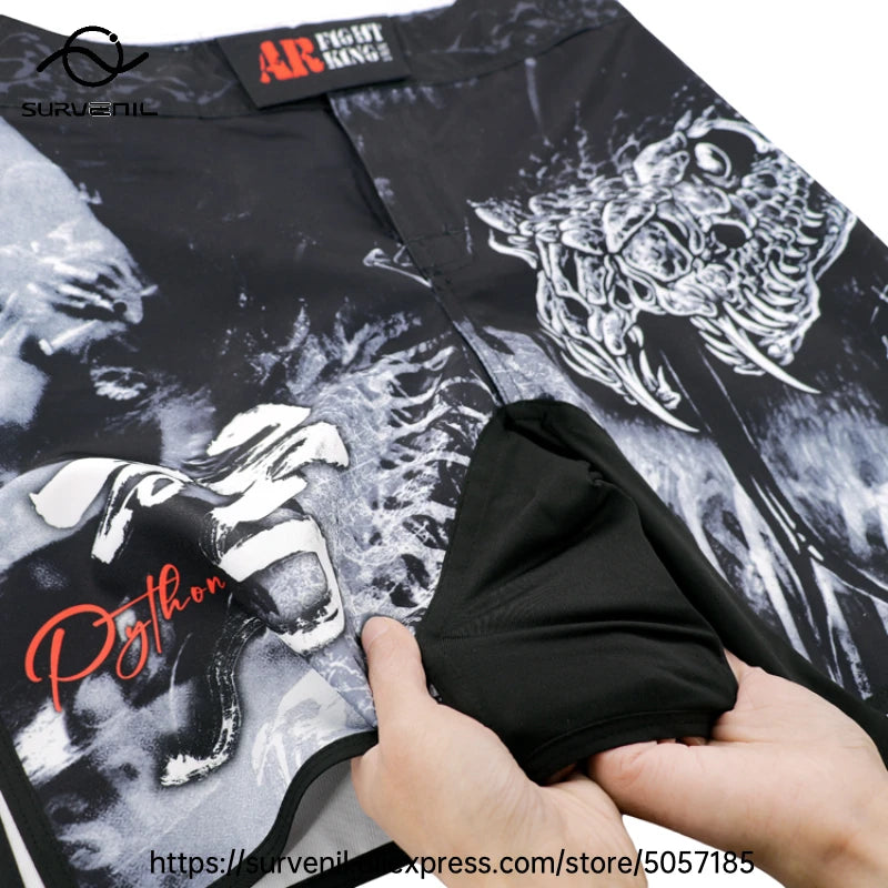 MMA Shorts Jiu Jitsu Muay Thai Pants Men's Fight Shorts Martial Arts BJJ Grappling Kickboxing Fighting Boxing Training Trunks