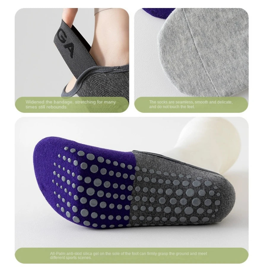Barefoot Exercise Socks Anti-Slip Grip and Plain Yoga Socks