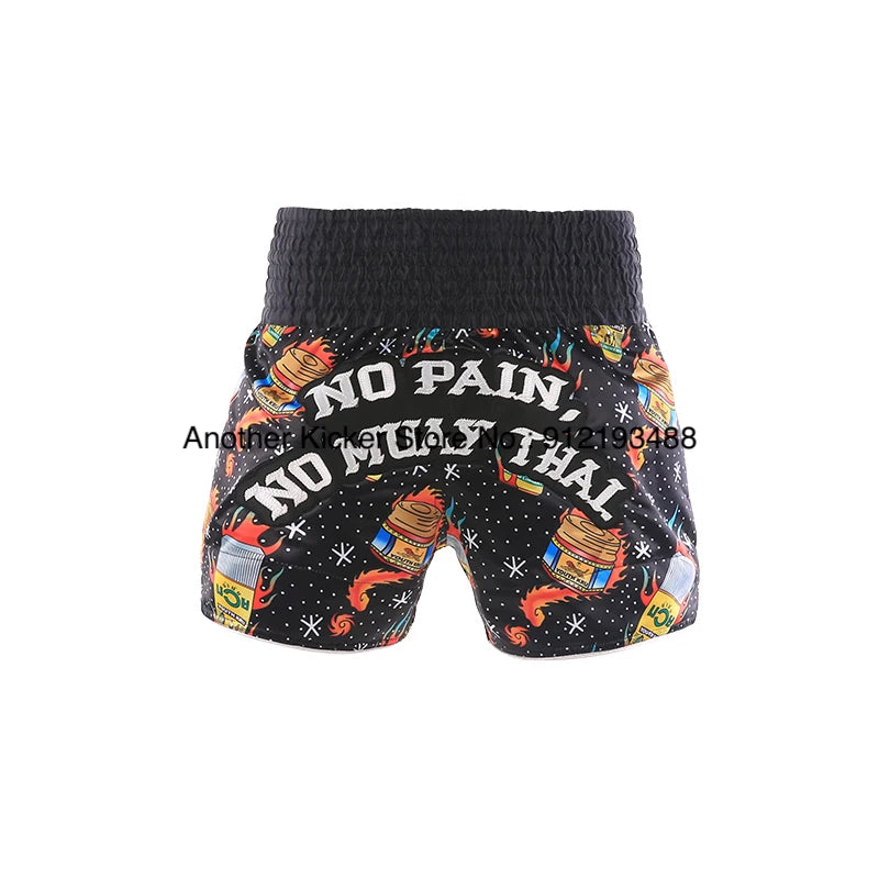 Muay Thai Shorts 2025 New Thai Boxing Shorts Women Men Child Patchwork Kickboxing Training Pants Gym MMA Martial Arts Fight Gear
