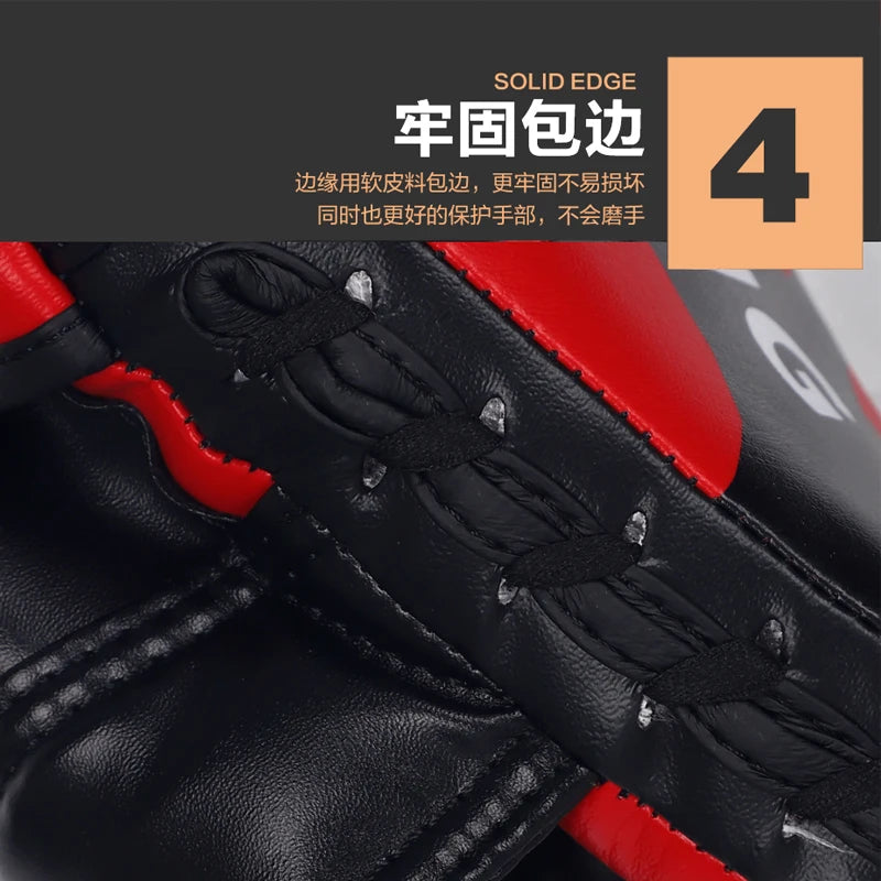 Boxing PU Leather Focus Mitts Curved Punch Pads for Martial Arts & Training