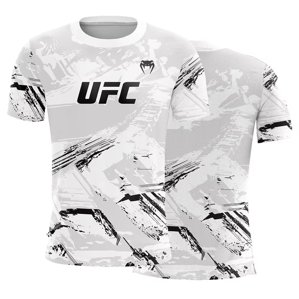 UFC Men’s Gym T-Shirt Lightweight MMA Training Sport Top