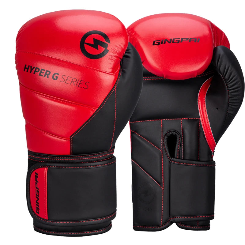 GINGPAI HYPHER G SERIES Boxing Gloves – PU Leather, Protective & Breathable