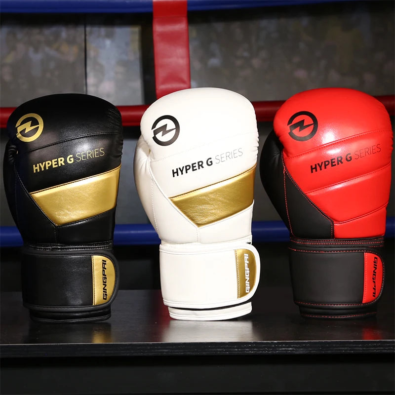 GINGPAI HYPHER G SERIES Boxing Gloves – PU Leather, Protective & Breathable