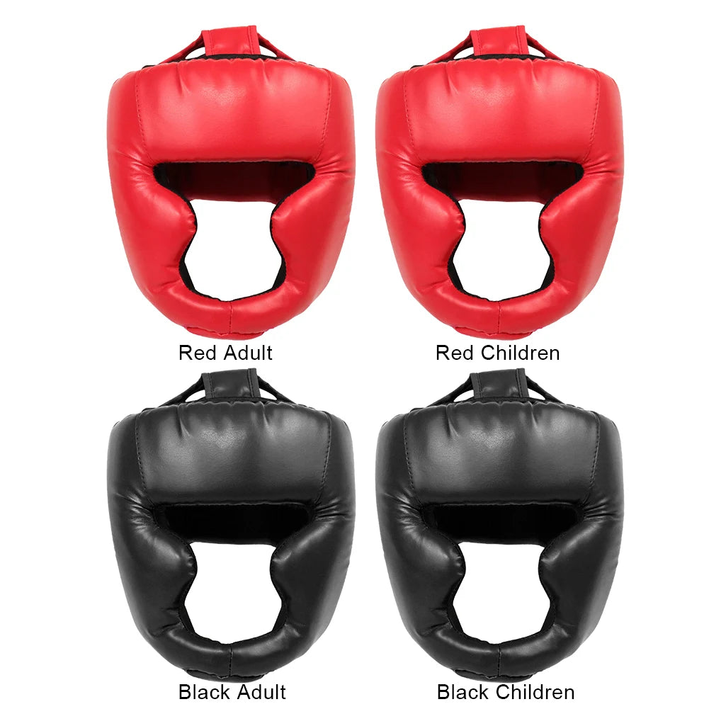 Boxing Headgear Protective PU Helmet for Adult Kids Muay Thai Martial Taekwondo W/mask for Wrestling Boxing Protective Equipment