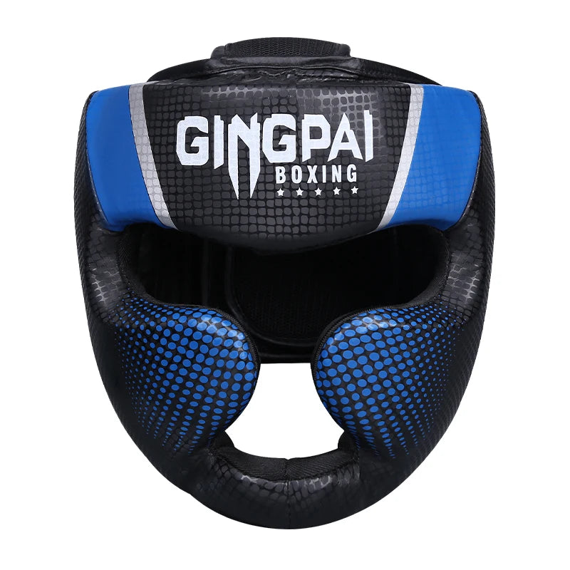 Gingpai Boxing Full-Face Safety Helmet for Muay Thai & MMA Training