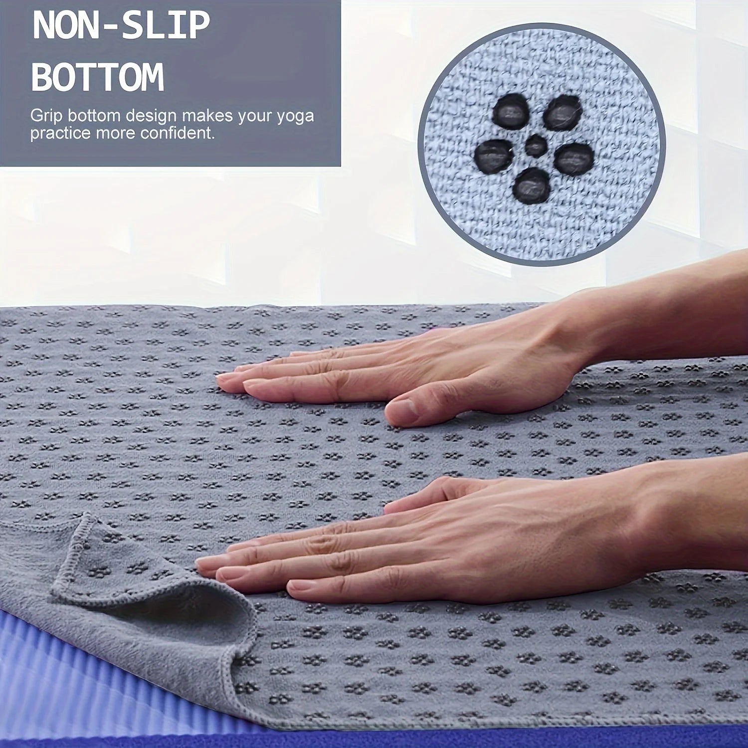 Sweat Absorbing Yoga Towel Non-Slip for Pilates & Hot Yoga