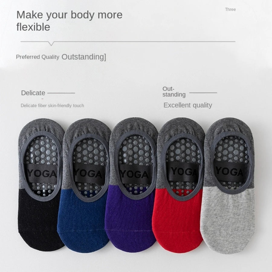 Barefoot Exercise Socks Anti-Slip Grip and Plain Yoga Socks