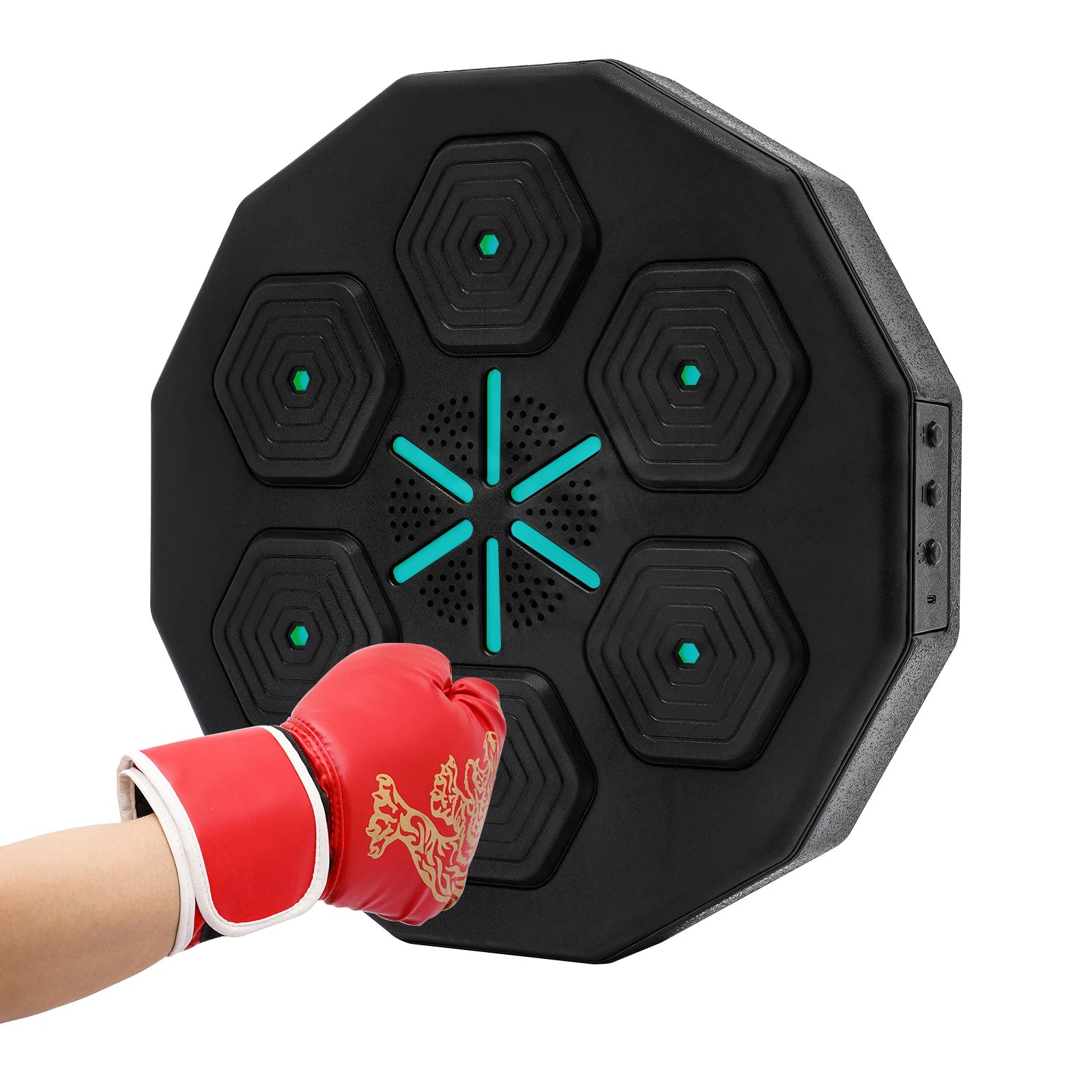 Wall-Mounted Led Light Boxing Equipment, Smart Music Boxing Machine with USB Charging and Bluetooth Connection for Bedroom, Gym