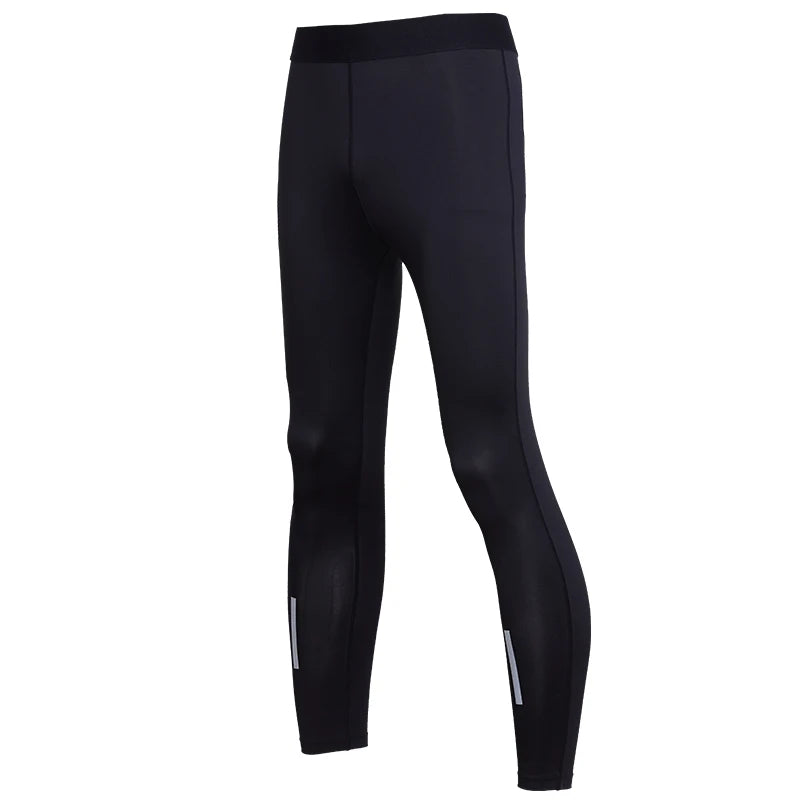 Elastic Waist Compression Leggings for Athletic Performance