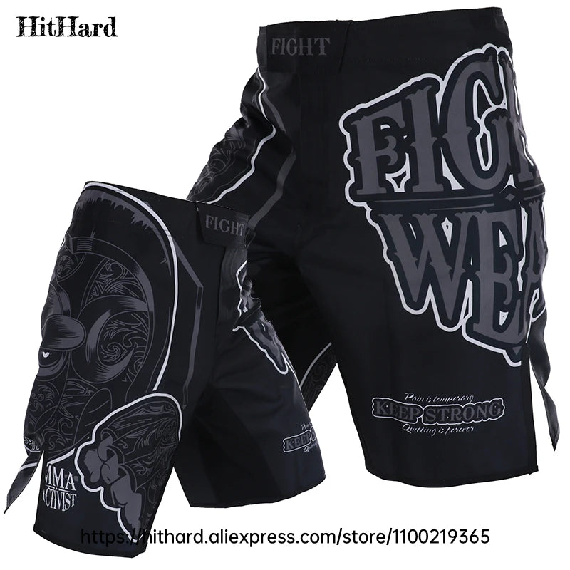 Tiger MMA Shorts BJJ Crossfit Wrestling Grappling Shorts Jiujitsu Martial Arts Combat Clothing Men Women Kickboxing Boxing Pants