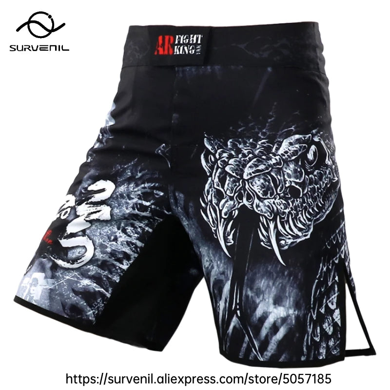 MMA Shorts Jiu Jitsu Muay Thai Pants Men's Fight Shorts Martial Arts BJJ Grappling Kickboxing Fighting Boxing Training Trunks