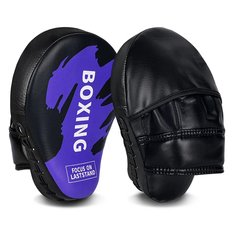 Boxing PU Leather Focus Mitts Curved Punch Pads for Martial Arts & Training