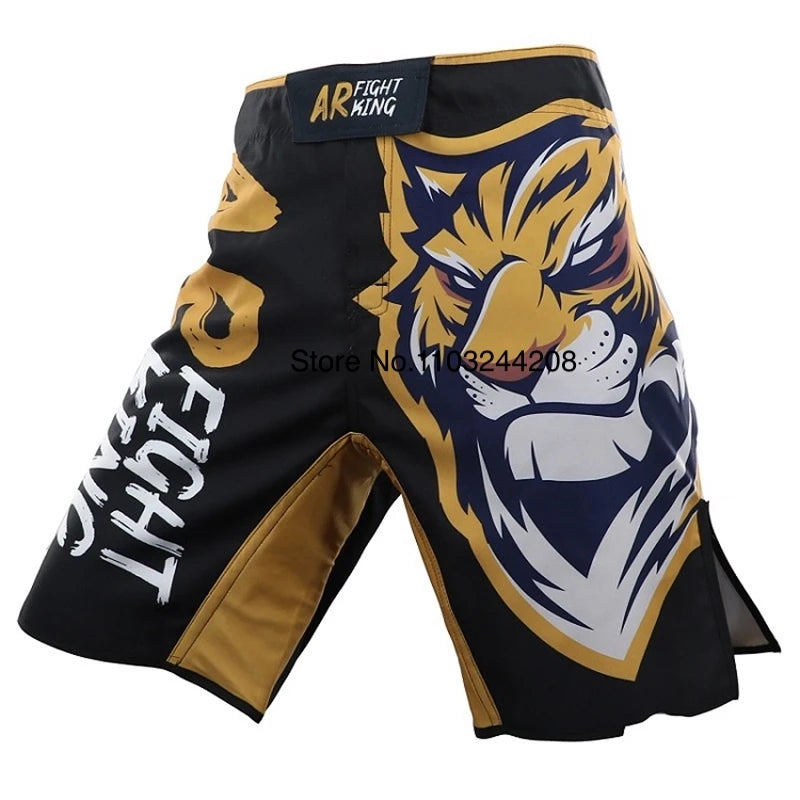 Tiger MMA Shorts BJJ Crossfit Wrestling Grappling Shorts Jiujitsu Martial Arts Combat Clothing Men Women Kickboxing Boxing Pants