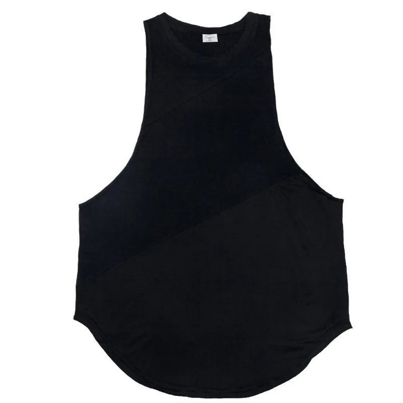 Summer Sleeveless Gym Tank Men’s Fitness Stringer Shirt